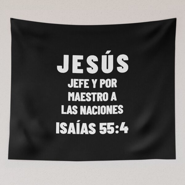 Item preview, Isaiah 55:4 Jesus Chief and Master to the Nations Spanish Bible Verse designed and sold by NombresDeJesus.