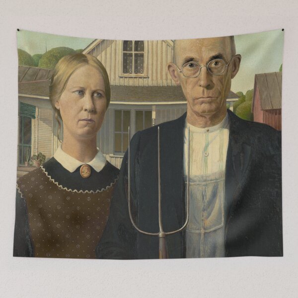 Item preview, American Gothic by Grant Wood |  American Gothic : The art of Grant Wood designed and sold by TeeARTHY.