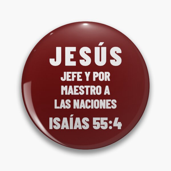 Item preview, Isaiah 55:4 Jesus Chief and Master to the Nations Spanish Bible Verse designed and sold by NombresDeJesus.