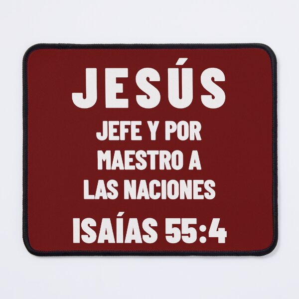 Item preview, Isaiah 55:4 Jesus Chief and Master to the Nations Spanish Bible Verse designed and sold by NombresDeJesus.