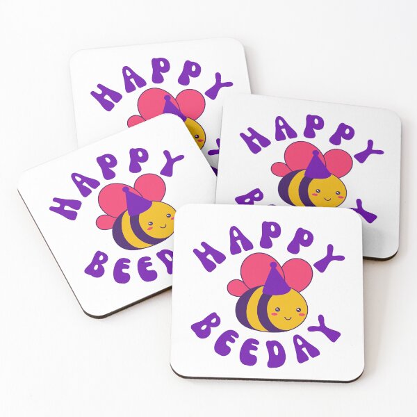 Item preview, Happy Beeday Birthday Bees designed and sold by groovyfolk.