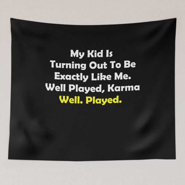 Aperçu de l'œuvre Parenthood Funny Parents Kid Karma Design créée et vendue par Articulate.