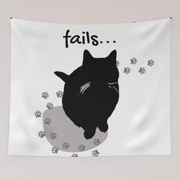 Item preview, When All Else Fails Hug The Cat - Comforting Feline Art designed and sold by DonneeCreations.