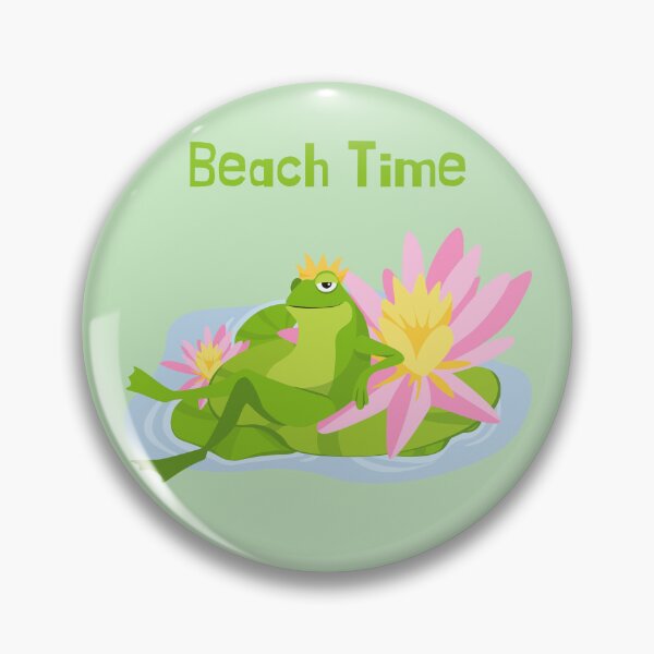 Item preview, Frog At The Beach | Beach Time designed and sold by azy2shop.