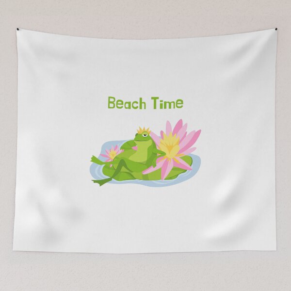 Item preview, Frog At The Beach | Beach Time designed and sold by azy2shop.