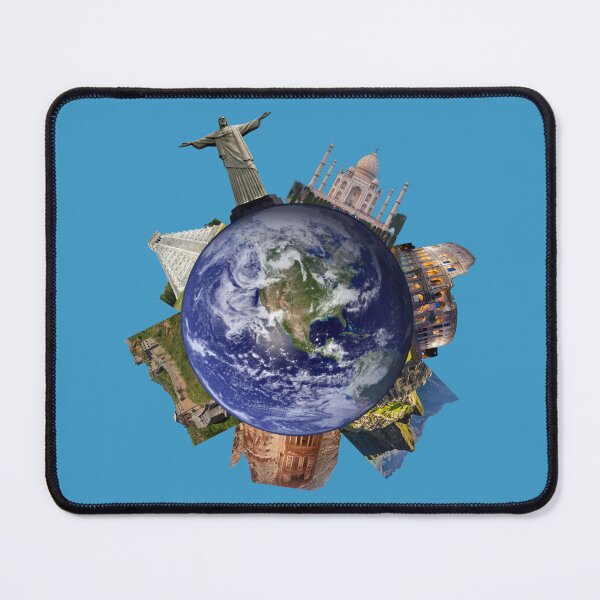 Item preview, New Seven Wonders Of The World Poster designed and sold by Teetans.