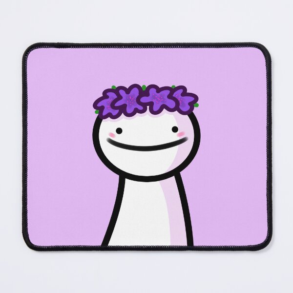 Item preview, Dream blob with purple flower crown designed and sold by Vixydraws.