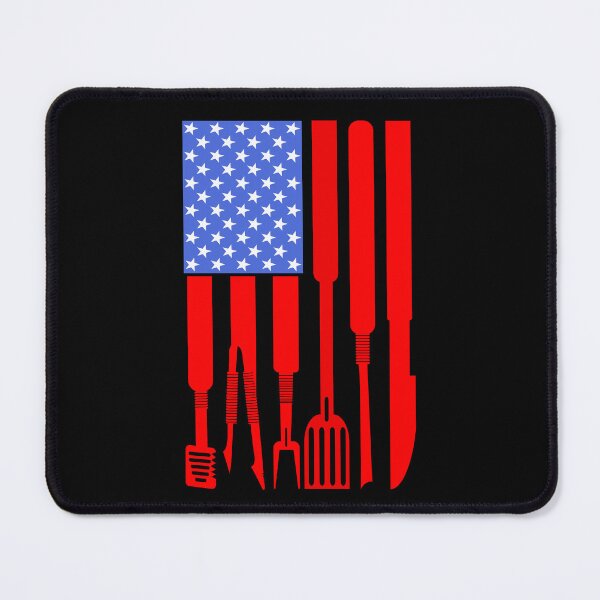 Item preview, BBQ Barbecue Grilling Utensils USA Flag designed and sold by ZiesMerch.