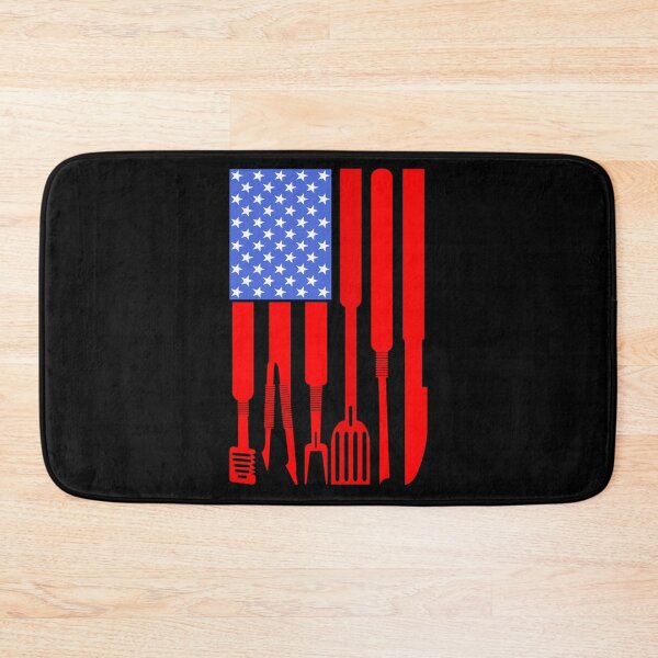 Item preview, BBQ Barbecue Grilling Utensils USA Flag designed and sold by ZiesMerch.