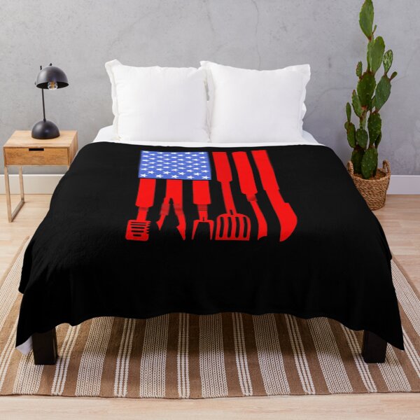 Item preview, BBQ Barbecue Grilling Utensils USA Flag designed and sold by ZiesMerch.