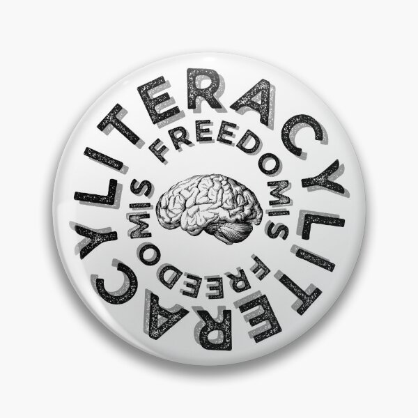 Item preview, Literacy Is Freedom Concentric Circles designed and sold by TrueWorth.