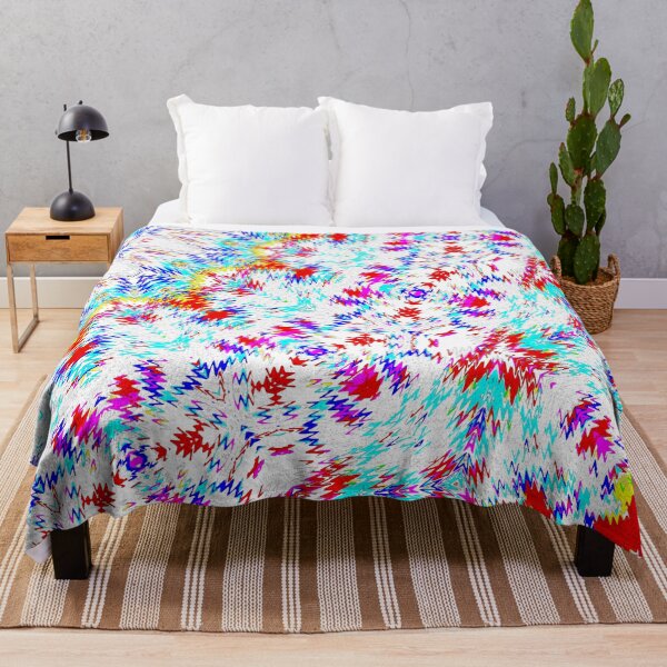 Item preview, The red, blue, violet, yellow, and cyan mosaic kaleidoscopic pattern designed and sold by IraNiva.