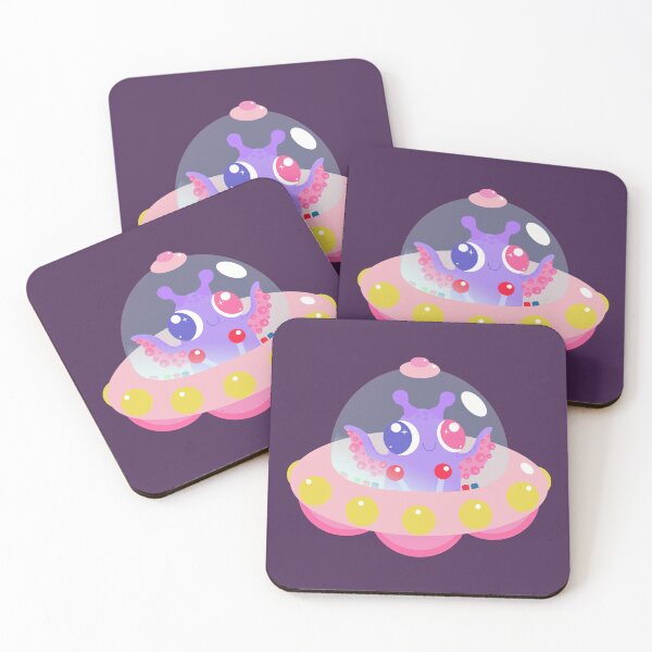 Item preview, Cute Pastel Alien in a Spacecraft designed and sold by TheEndlessStore.