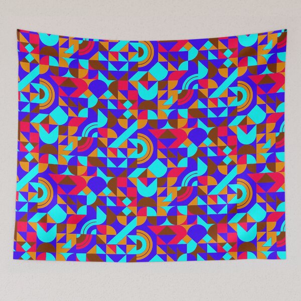 Item preview, geometric colorful patterns conceptual Art - Abstract Neo Geo graphic design designed and sold by Design Repo.