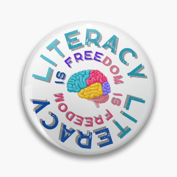 Item preview, Literacy Is Freedom Circle designed and sold by TrueWorth.