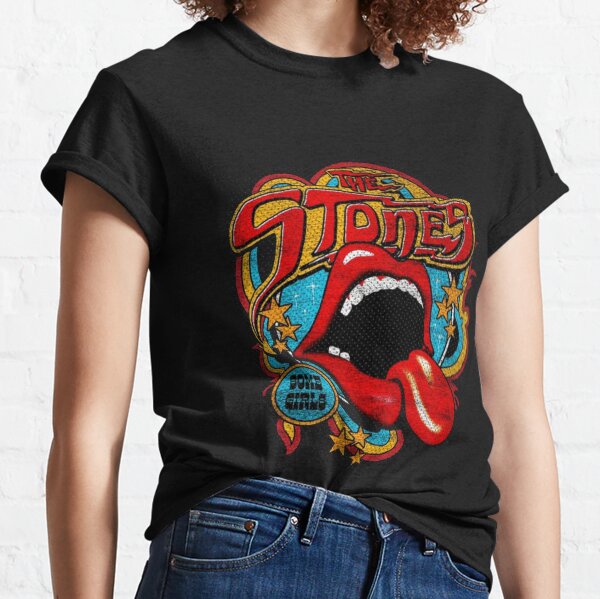 Official The Rolling Stones Retro 70s Vibe T-Shirt Let It Bleed Sticky Fingers 