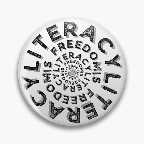Item preview, Literacy Is Freedom Circle designed and sold by TrueWorth.