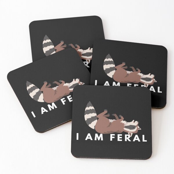 Item preview, I Am Feral, Raccoon 5 designed and sold by Cocodino ⭐⭐⭐⭐⭐.