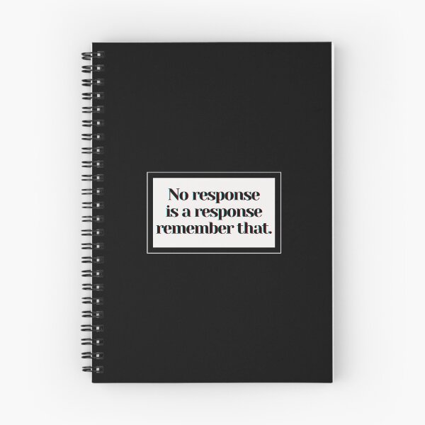 Item preview, No response is a response remember that. designed and sold by PostiveText.