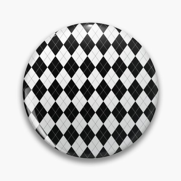Item preview, Black and White Argyle Pattern designed and sold by ValeriesGallery.