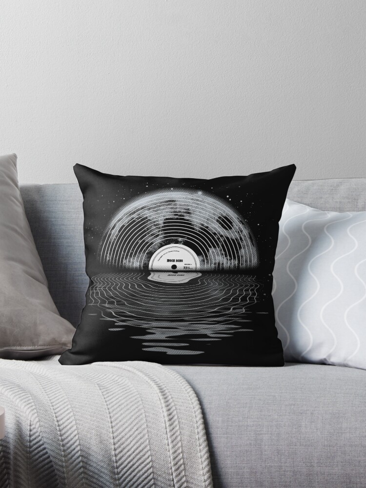 Thumbnail 1 of 4, Pillow, Moon Song designed and sold by expo.