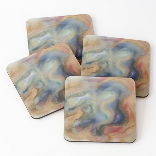 Item preview, Yellowstone Hydrothermal Pool #1 watercolor and ink painting designed and sold by ChillonLeachArt.