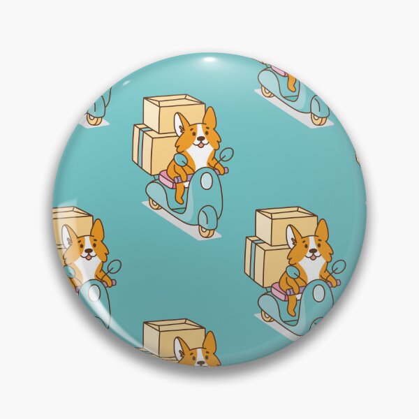 Item preview, Jolly corgis Get on a Blue Motorbike designed and sold by pretty-os.