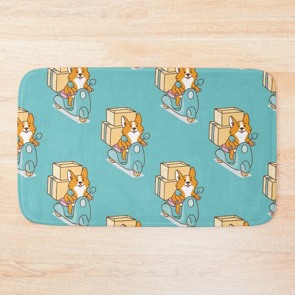 Item preview, Jolly corgis Get on a Blue Motorbike designed and sold by pretty-os.
