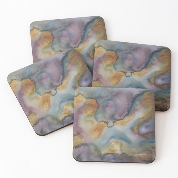 Item preview, Yellowstone Hydrothermal Pool #2 watercolor and ink painting designed and sold by ChillonLeachArt.