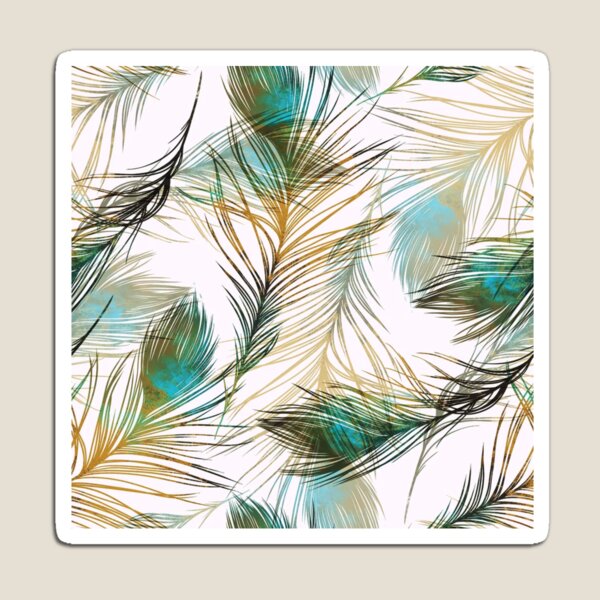 Aperçu de l'œuvre Modèle sans couture - plumes aquarelles créée et vendue par RayneMoonchild.