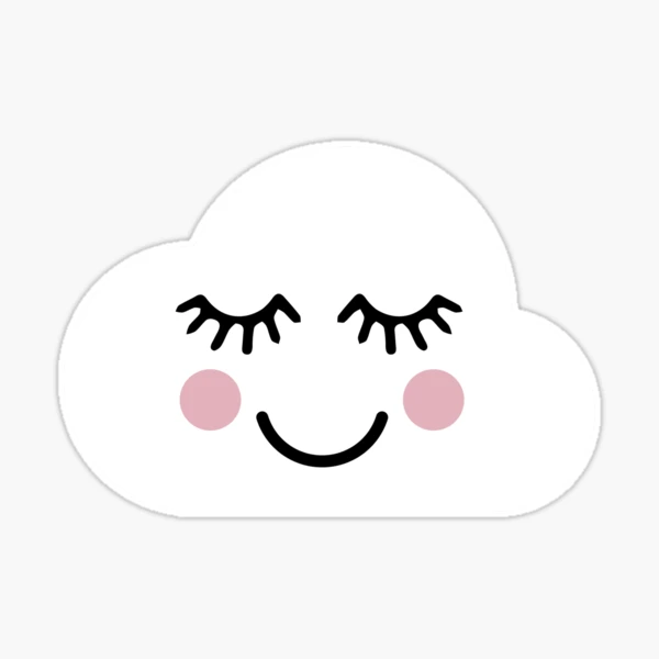 Kawaii Smiling Cloud Plush