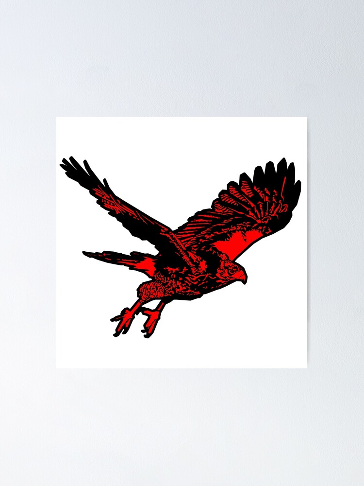 Thumbnail 1 of 3, Poster, Red Hawk designed and sold by OctaviousRex197.