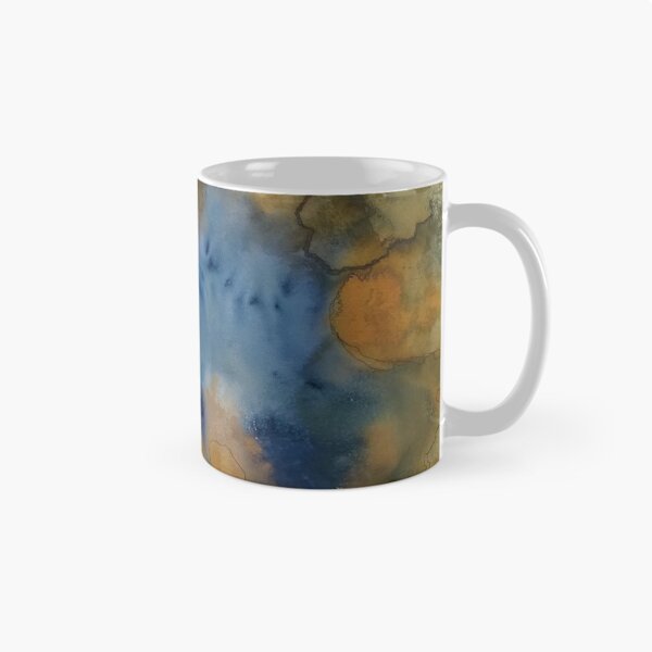 Item preview, Yellowstone Hydrothermal Pool #9 watercolor and ink painting designed and sold by ChillonLeachArt.