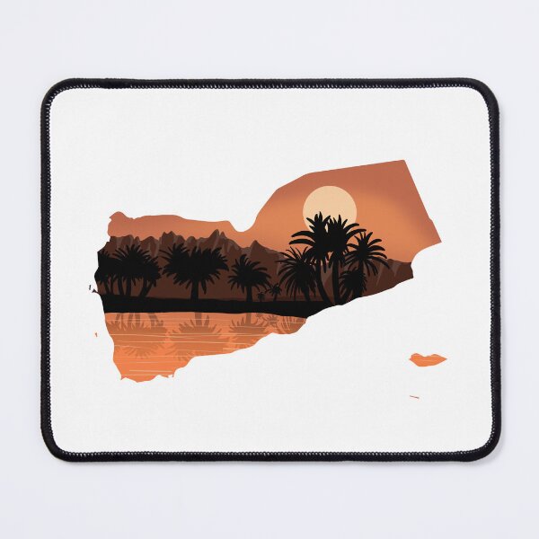 Item preview, yemen map and landscape designed and sold by landscapeworlds.