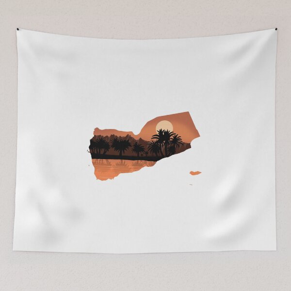 Item preview, yemen map and landscape designed and sold by landscapeworlds.