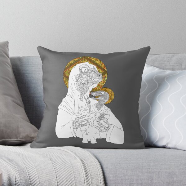 Holy Dino! II Throw Pillow
