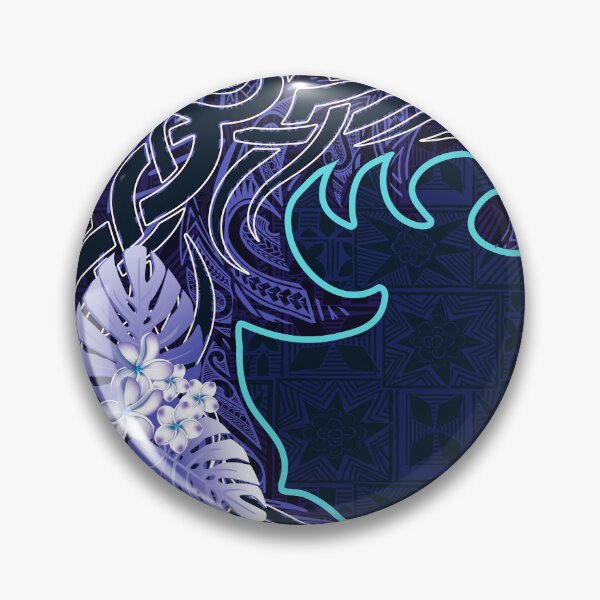 Item preview, Polynesian Blue Tribal Samoan - Hawaiian 3001 designed and sold by sunnthreads.