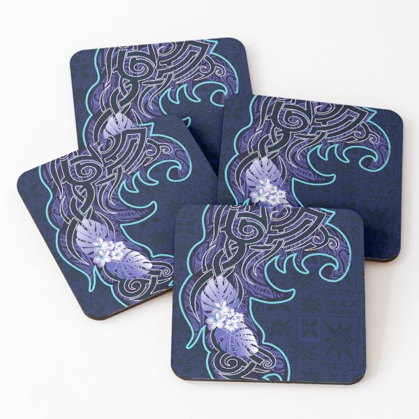 Item preview, Polynesian Blue Tribal Samoan - Hawaiian 3001 designed and sold by sunnthreads.