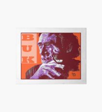 Charles Bukowski - PopART Art Board Print