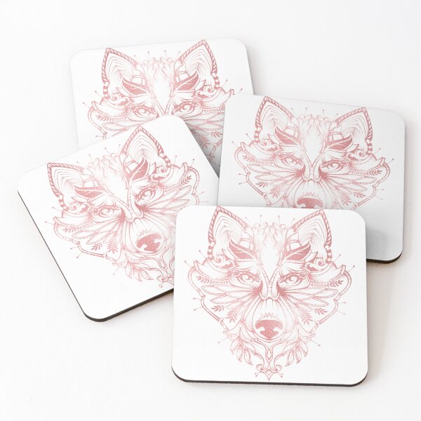 Item preview, Blush Pink Wolf Face designed and sold by Paulele.