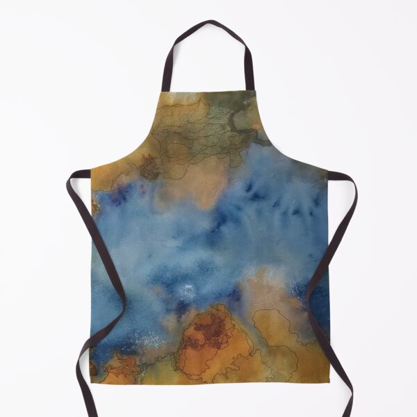 Item preview, Yellowstone Hydrothermal Pool #9 watercolor and ink painting designed and sold by ChillonLeachArt.