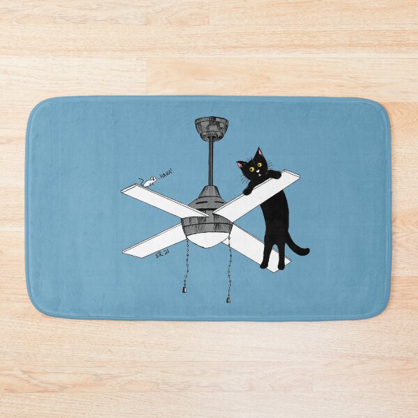Item preview, Cat vs Ceiling Fan designed and sold by dahlymama.