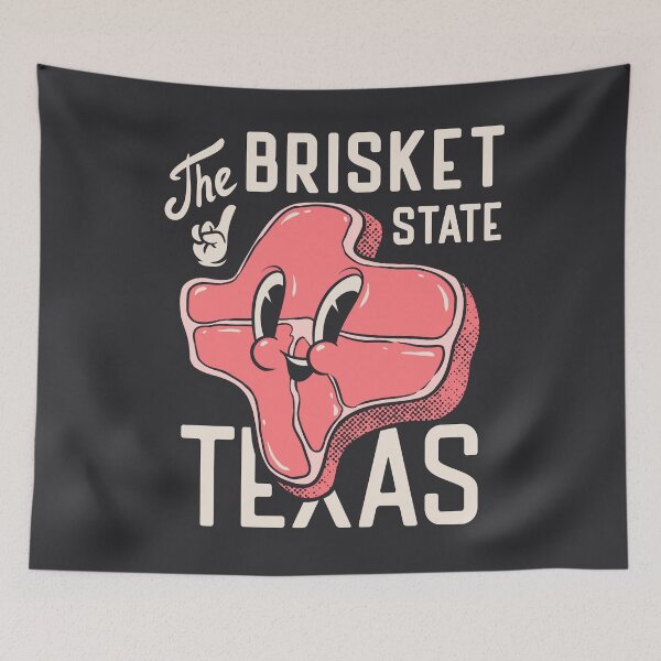 Item preview, Texas the Brisket State (black) | Texas Pitmaster BBQ Beef Barbecue Dads Backyard Premium Quality BBQ | Backyard Pool Party BBQ | Summer designed and sold by Any Color Designs.
