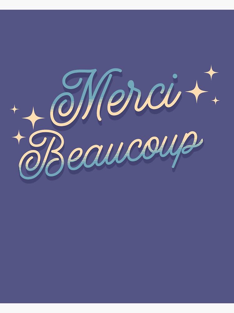 Merci Beaucoup Sticker - Merci Beaucoup Thank You - Discover