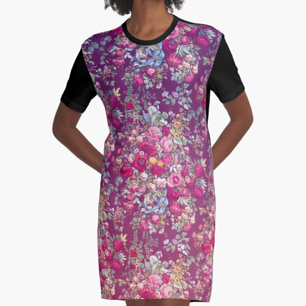 Bouquety Graphic T-Shirt Dress