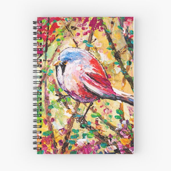 Item preview, Bearded Reedling. Bird On a Flowering Branch designed and sold by Natalia_Shchip.