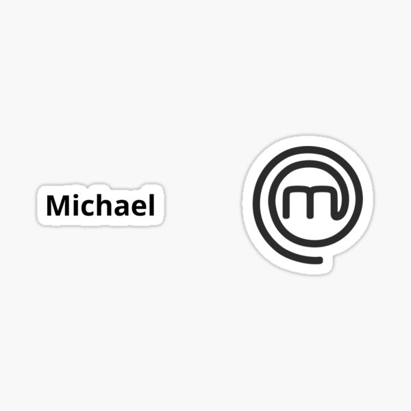 "MasterChef Custom Michael" Sticker for Sale by ChefBubble Redbubble