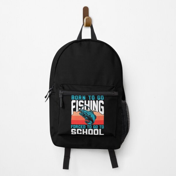 Item preview, Funny Born To Go Fishing Forced to Go to School for Boys and Kids with passion for fishing designed and sold by SimplyDeals.