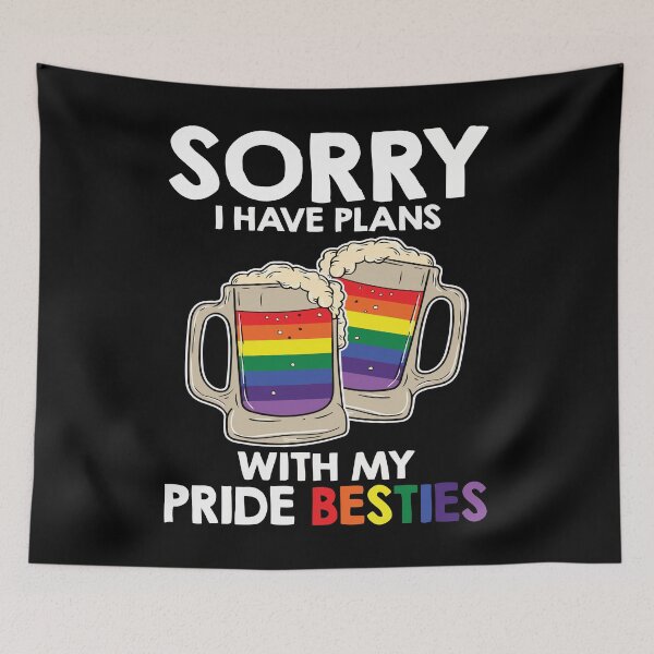 Item preview, Pride Month lgbtq month 2022 Sorry I Have Plans LGBTQ Tee designed and sold by ecomdesign.