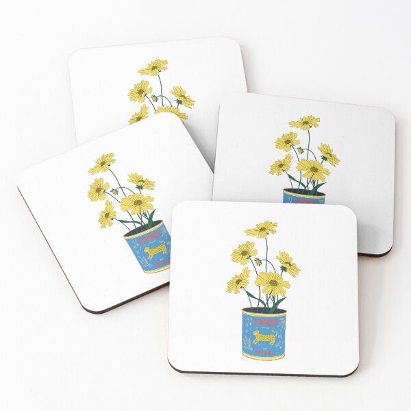 Item preview, Flowers in vintage leopard tin Art Print designed and sold by BotanicalStudy.